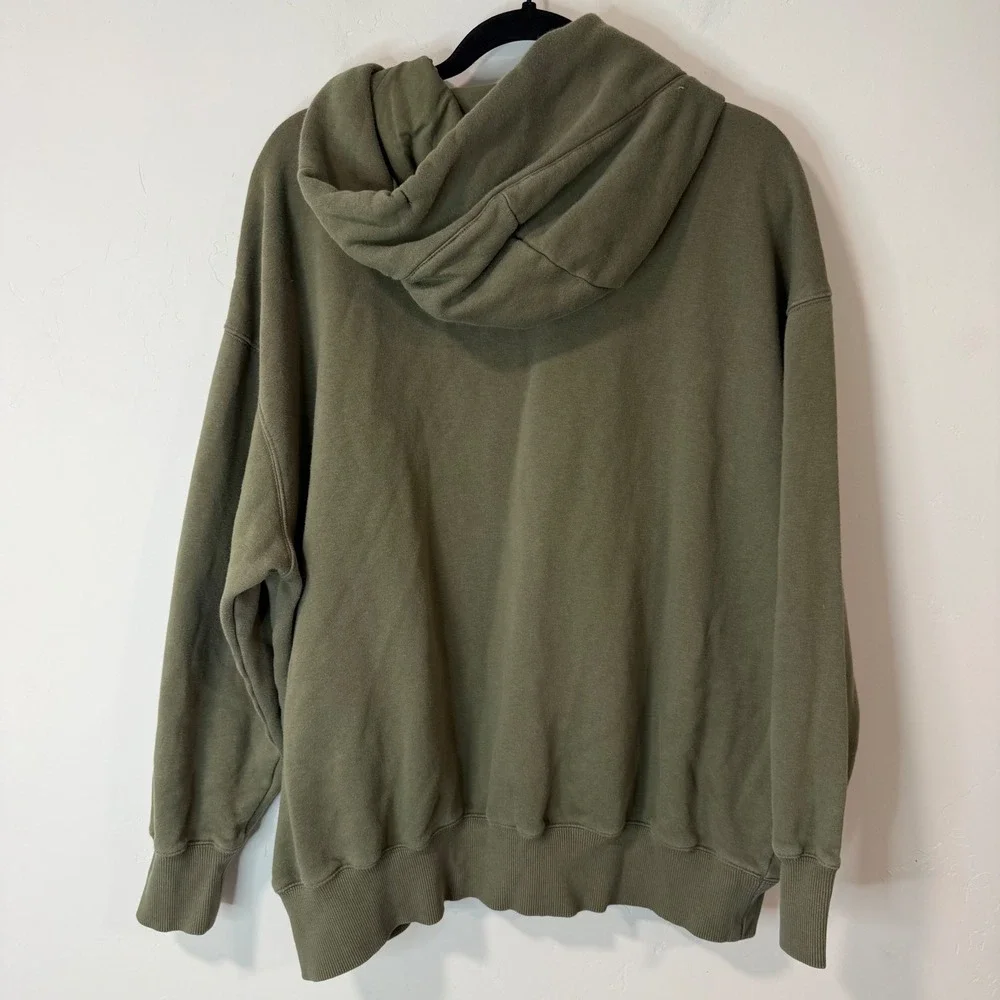 Nike Womens Hoodie Large Olive Green Phoenix Fleece Oversized DQ5860-222